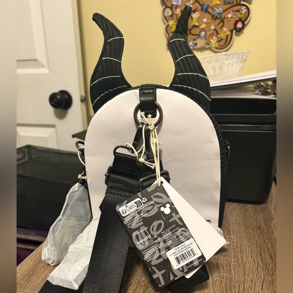 Loungefly Disney Villains Maleficent Convertible Mini Backpack - Picture 3 of 5